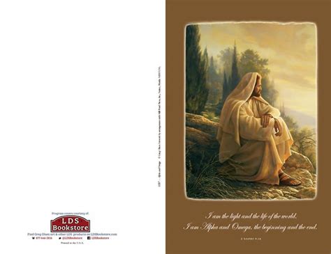 Free Lds Program Covers By Program Template Lds Sacrament