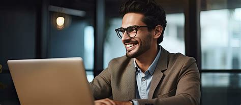 Computer Person Wearing Glasses