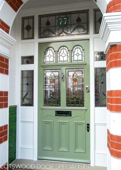 Green Edwardian Front Door Cotswood Doors London