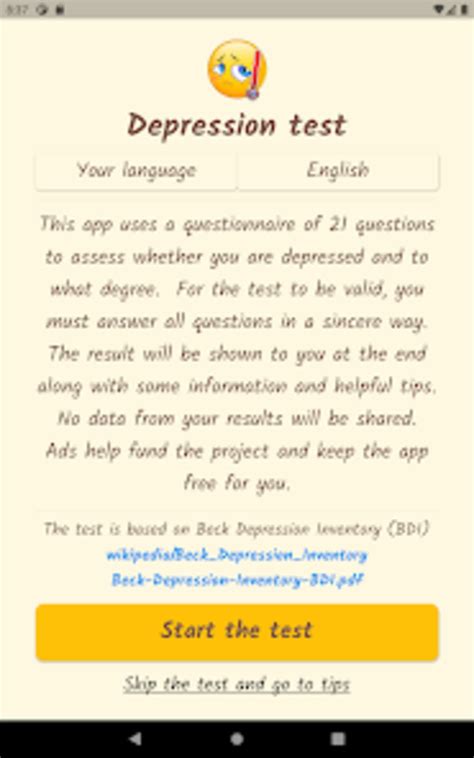 Depression Test For Android Download