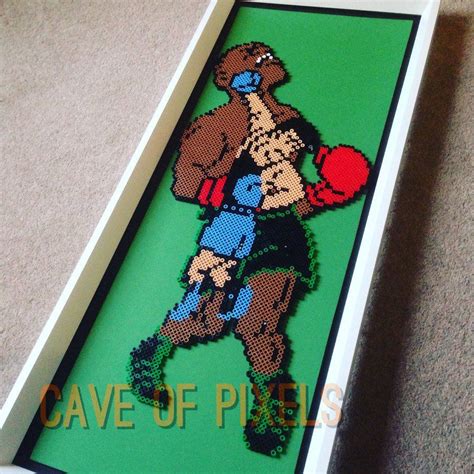 Mosaic Mixed Media Collage Mike Tysons Punch Out Perler Art Etna Pe