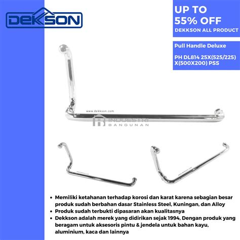 Jual Pull Handle Pintu Kaca Dekkson PH DL814 25X200X500 PSS Pull