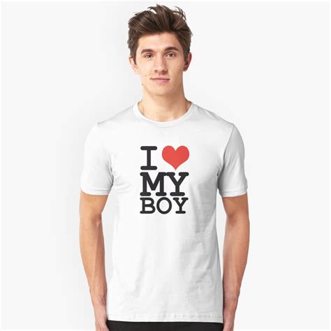 I Love My Boy T Shirt By Wamtees Redbubble