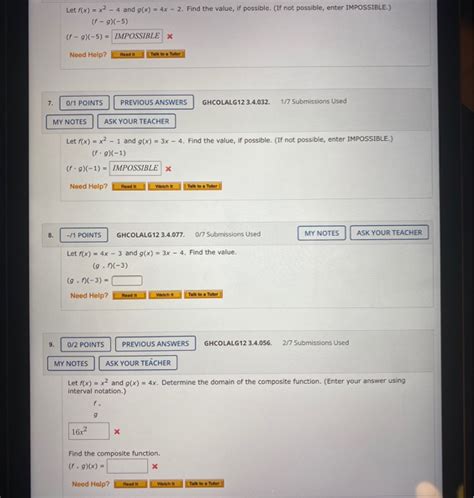 Solved Letf X X And G X X Find The Value Chegg