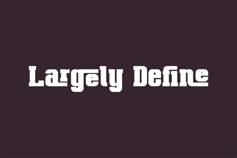 Largely Define Fonts Shmonts