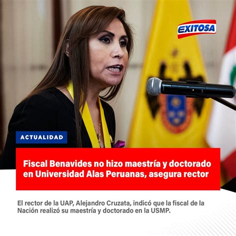 Exitosa Noticias On Twitter 🔵🔴 El Rector De La Universidad Alas