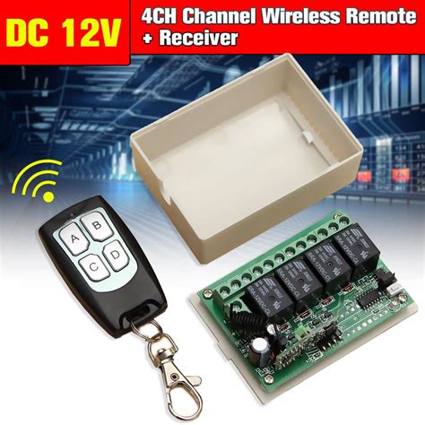 Dc V Ch Channel Wireless Rf Remote Control Relay Switch Transceiver