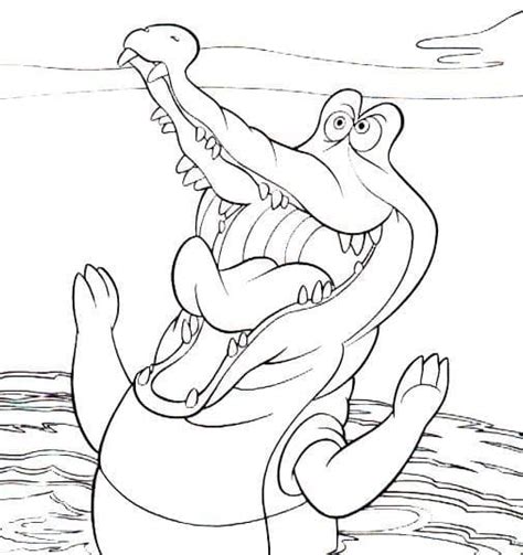 Tick Tock The Crocodile Coloring Page Download Print Or Color Online For Free