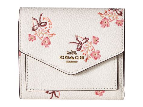 COACH Small Wallet With Floral Bow Print | Lyst