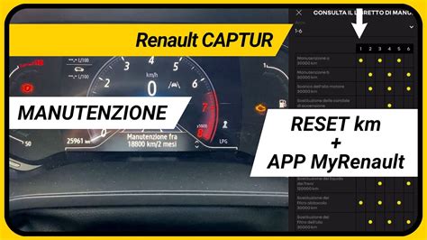 Renault Captur Manutenzione Reset Km Dall Auto E