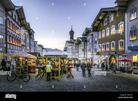 Christmas Market In Bad Tolz Bavaria Germany Stock Photo Alamy