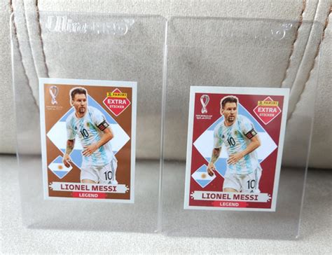 Figurita Qatar Lionel Messi Extra Sticker Legend Bronce