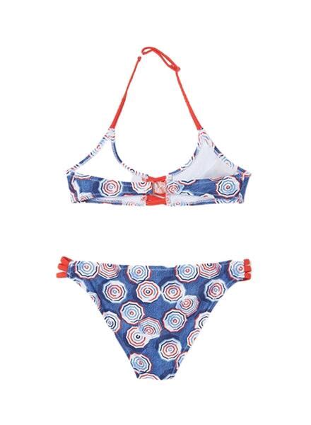 Bikini Mayoral Sombrillas Azul Para Niña