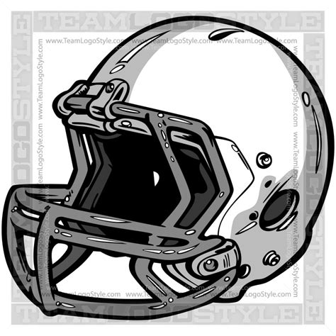 Football Helmet Logo - Vector Clipart Football Helmet