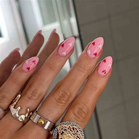 Pink Nail Art Almond Acrylic Nails Pretty Acrylic Nails Pink Nails