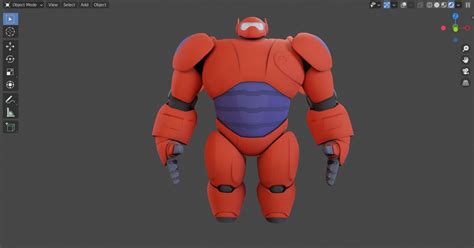 Big Hero 6 Red Baymax Rigged 3d Model Rigged Cgtrader