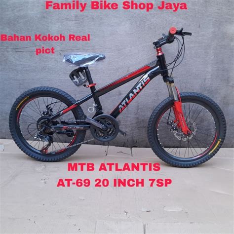 Jual Sepeda Gunung MTB Atlantis 20 Inch Rem Cakram 21Speed Shopee