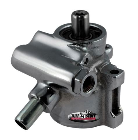 Chevrolet Type Ii Power Steering Pump Black Chrome An Fittings