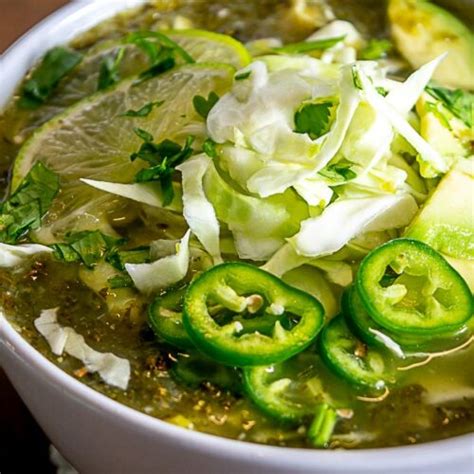 Vegetarian Pozole Verde Delicious Green Pozole Mexican Please