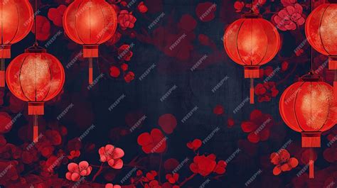 Premium Photo | A red background during Chinese new year festival ...