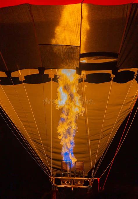Hot Air Balloon Burner Stock Photo Image Of Colourful