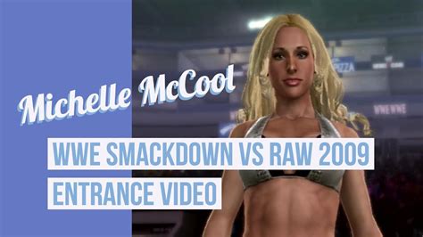 Michelle McCool WWE Smackdown Vs Raw 2009 Entrance YouTube