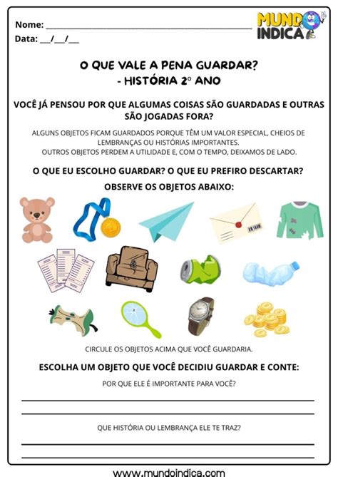 Atividade De Historia 2 Ano Para Imprimir - 20 Atividades de História 2 ano para Imprimir