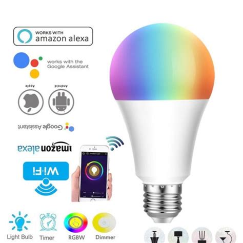 L Mpada Inteligente Rgb Led W Wi Fi V K K Luatek Lsla