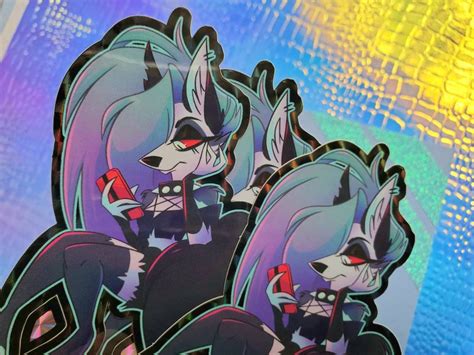 Helluva Boss Loona Holographic And Prismatic Stickers Etsy