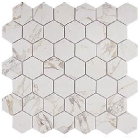 Tesoro Native Hexagon Mosaic Tile And Stone Colors