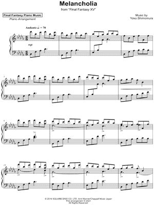 Karim Kamar Somnus Main Theme From Final Fantasy Xv Sheet Music