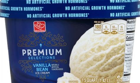 Harris Teeter Premium Selections Vanilla Bean Ice Cream 48 Fl Oz Kroger