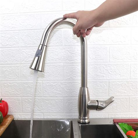 Smart Touch Kitchen Sink Faucet Hot Cold Water Mixer Automatic Crane Deck Mount Single Hole