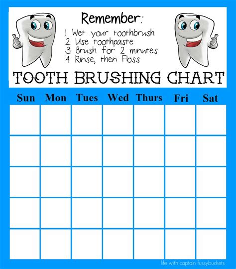 Tooth Brushing Chart Archives Ginger Casa