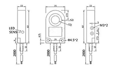 Ring Shape Inductive Proximity Sensor Abs Npn Pnp No Nc Sn Mm Ip