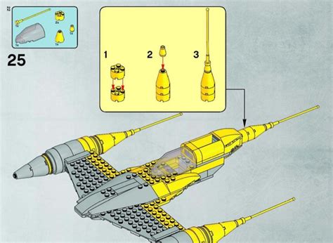 LEGO Instructions For Set 7660 Naboo N 1 Starfighter With Vulture Droid