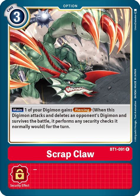 Scrap Claw Release Special Booster Digimon Card Game