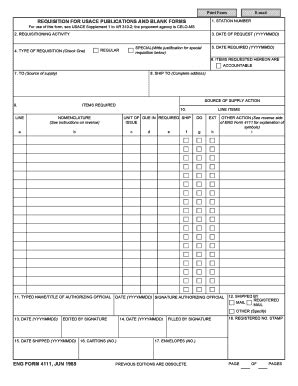 Fillable Online Asktop Eng Form Requisition For Usace Publications