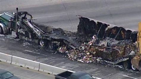 Westbound I 44 In Tulsa Back Open After Fiery Truck Crash