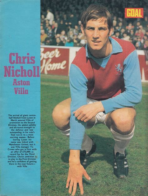 Chris Nicholl Aston Villa Centre Half 1972