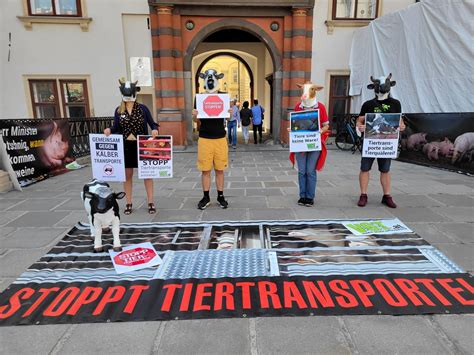 Protest Anl Sslich Des Tags Gegen Tiertransporte Wien