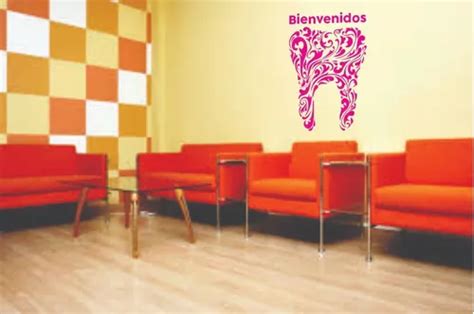 Vinil Decorativo Pared 89 X 58 Cms Muela Clínica Dental Cuotas sin