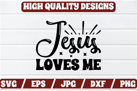 Jesus Loves Me Craft Svg Graphic By Tshirtbundle · Creative Fabrica