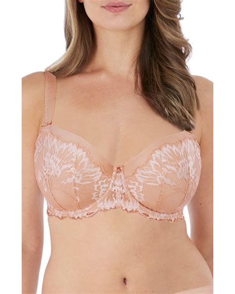 Fantasie Aubree Underwire Padded Half Cup Bra In Natural Lyst