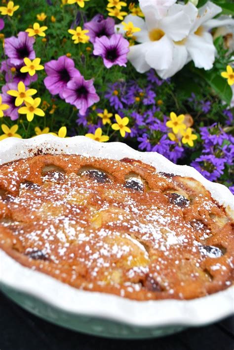 Scrumpdillyicious Yellow And Purple Plum Clafouti With Armagnac