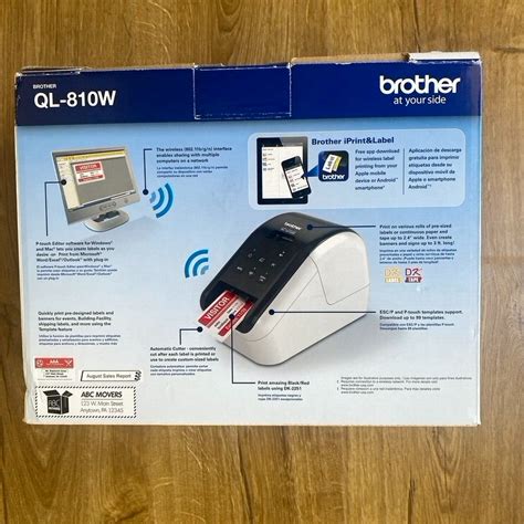 Brother Ql 810w Ultra Fast Label Printer With Wireless Networking Open