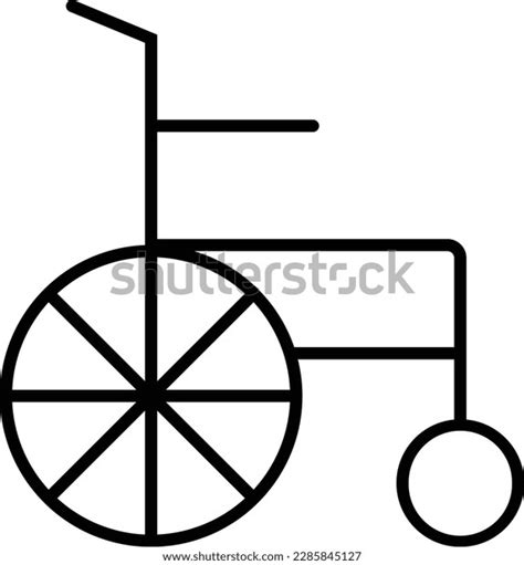 Wheelchair Accessible Disability Medical Injury Outline Stock Vector ...