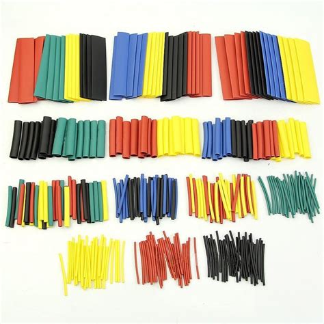 328 Pcs 5 Colors 8 Sizes Assorted 2 1 Heat Shrink Tube Tubing Wrap