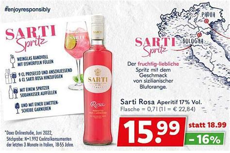 Sarti Rosa Aperitif Angebot bei Getrankeland