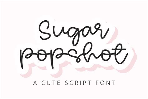 Sugar Popshot Font By Bitongtype · Creative Fabrica